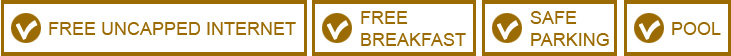 FreeInternet-FreeBreakfast-SafeParking-Pool